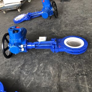 离心机出泥口电动刀闸阀PZ973HFXY-10 DN40